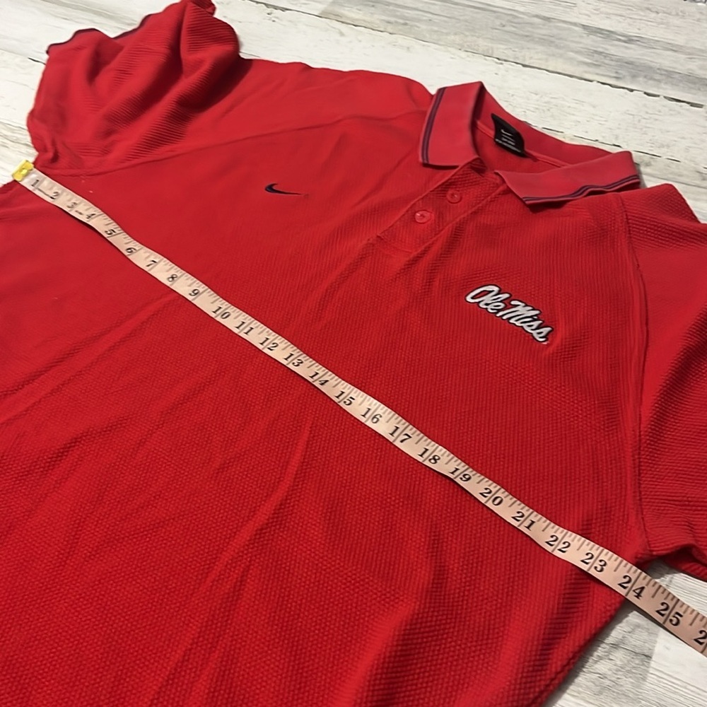 Nike Vintage Waffle Knit Ole Miss Polo Size XL - Picture 10 of 11